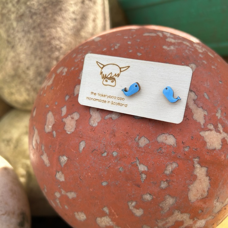 Whale Earrings