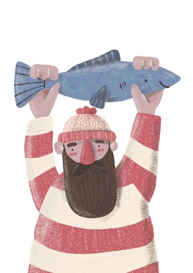 Fish Sailor Print